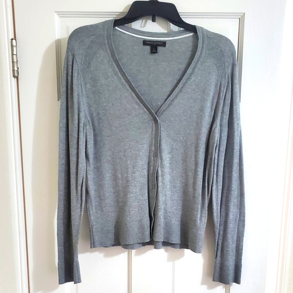 Banana Republic Sweaters - Banana Republic Gray Cardigan Women Size L